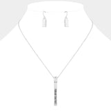 "Forever Together" Metal Bar Pendant Necklace - Madeline Love - Flyclothing LLC