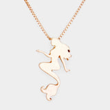 Metal Mermaid Pendant Necklace - Madeline Love - Flyclothing LLC