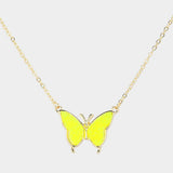 Butterfly Druzy Pendant Necklace - Madeline Love - Flyclothing LLC