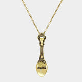 BRAVE _ Classic Pattern Spoon Pendant Necklace - Madeline Love - Flyclothing LLC