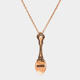 BRAVE _ Classic Pattern Spoon Pendant Necklace - Madeline Love - Flyclothing LLC