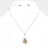 Antique Metal Mermaid Pendant Necklace - Madeline Love - Flyclothing LLC