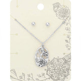 Stone Embellished Metal Woman Pendant Necklace - Madeline Love - Flyclothing LLC