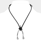 Unisex Wishbone Metal Pendant Necklace - Madeline Love - Flyclothing LLC
