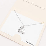 Rhinestone Embellished Bicycle Pendant Necklace - Madeline Love - Flyclothing LLC