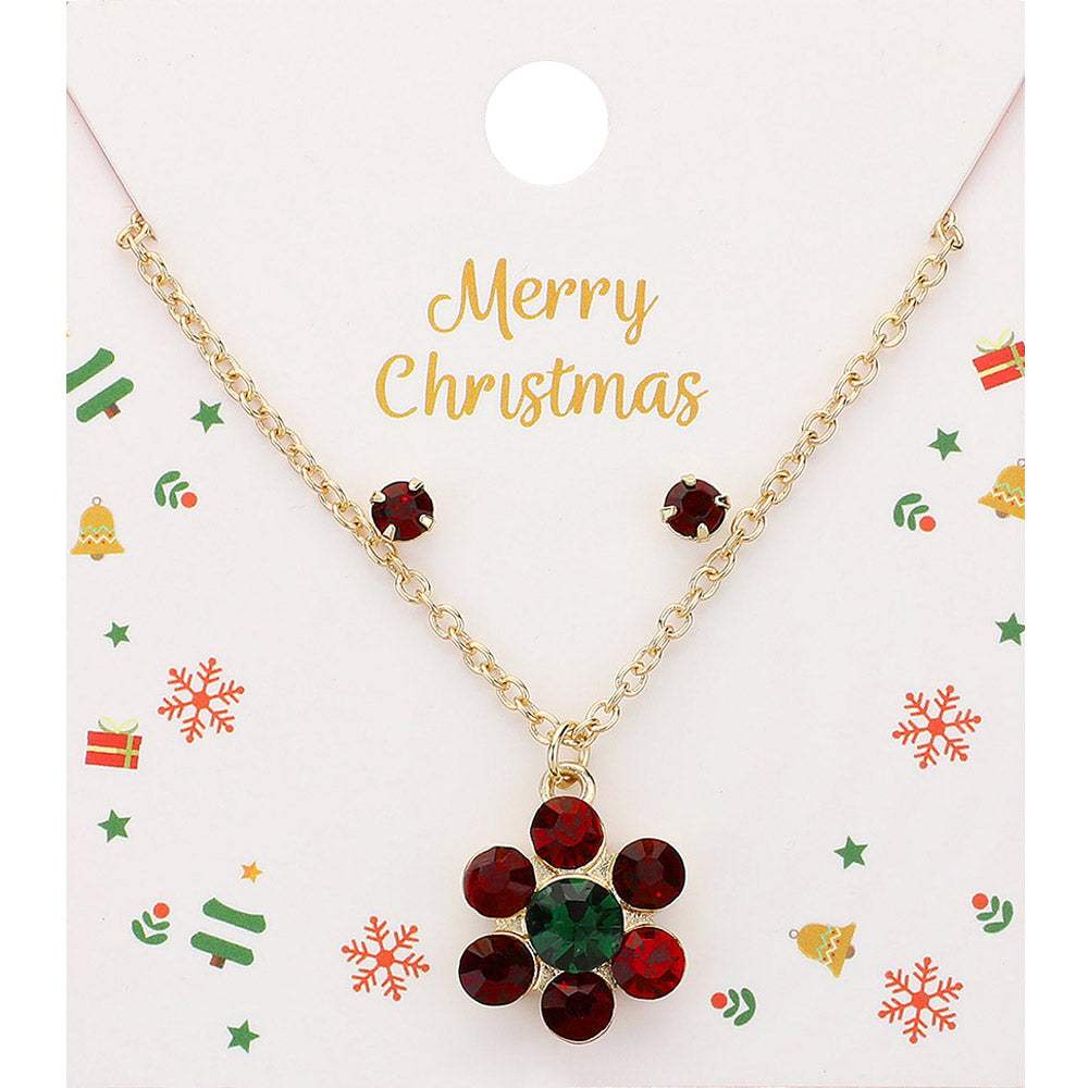 Bubble Stone Flower Pendant Necklace - Madeline Love - Flyclothing LLC