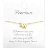 -W- Monogram Monogram Initial Pendant Necklace - Madeline Love - Flyclothing LLC
