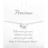 -W- Monogram Monogram Initial Pendant Necklace - Madeline Love - Flyclothing LLC