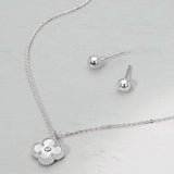 Metal Quatrefoil Pendant Necklace - Madeline Love - Flyclothing LLC