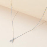 SECRET BOX_Brass Metal Stone Paved Eiffel Tower Pendant Necklace - Madeline Love - Flyclothing LLC