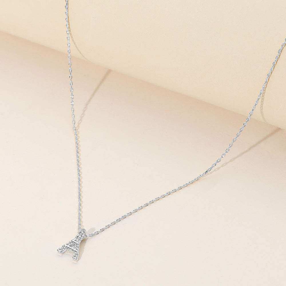 SECRET BOX_Brass Metal Stone Paved Eiffel Tower Pendant Necklace - Madeline Love - Flyclothing LLC