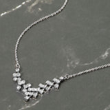 Brass Metal Rhinestone Pendant Necklace - Madeline Love - Flyclothing LLC