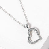 Open Heart Pendant Necklace - Madeline Love - Flyclothing LLC