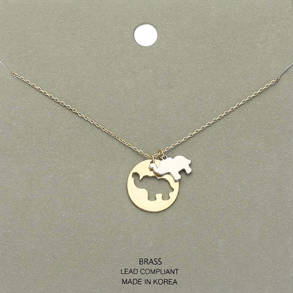 Brass Metal Camel Pendant Necklace - Madeline Love - Flyclothing LLC