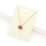 Lacquered Enamel Anchor Pendant Necklace - Madeline Love - Flyclothing LLC