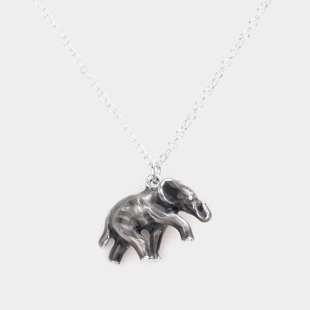 3D Elephant Pendant Necklace - Madeline Love - Flyclothing LLC