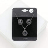 CZ Round Stone Accented Pendant Necklace - Madeline Love - Flyclothing LLC
