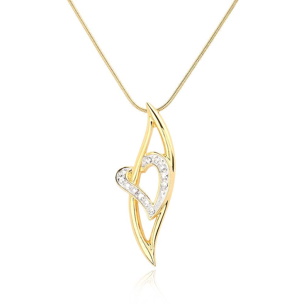 Crystal heart pendant necklace - Madeline Love - Flyclothing LLC