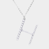 H - Pearl Statement Initial Monogram Pendant Necklace - Madeline Love - Flyclothing LLC