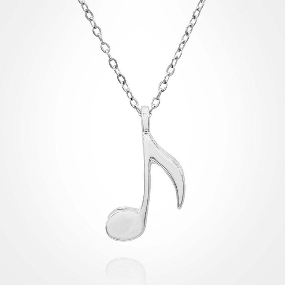 Stainless Steel Musical Note Pendant Necklace - Madeline Love - Flyclothing LLC