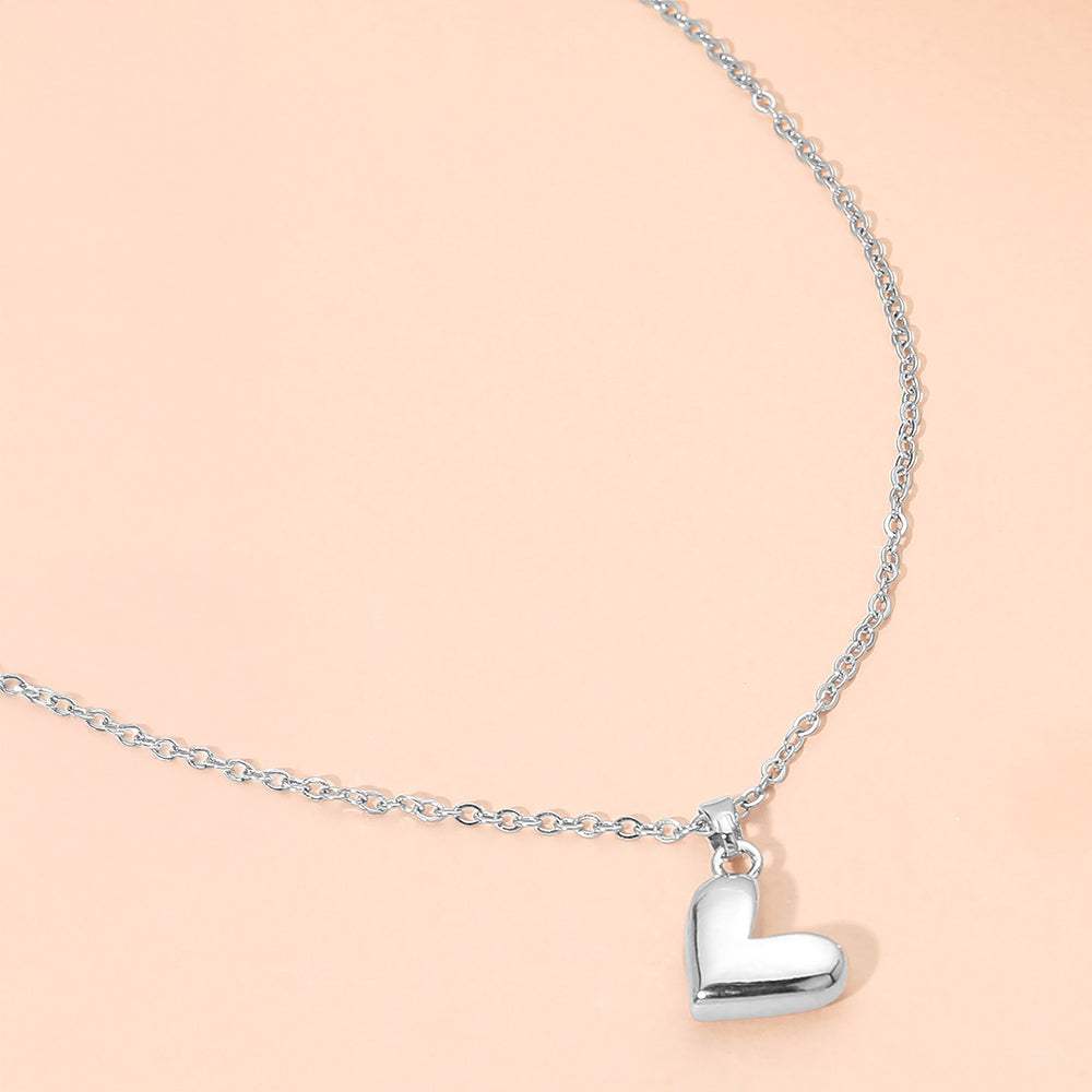 Stainless Steel Heart Pendant Necklace - Madeline Love - Flyclothing LLC