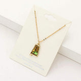 Alabama State Map Abalone Pendant Necklace - Madeline Love - Flyclothing LLC