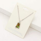 Alabama State Map Abalone Pendant Necklace - Madeline Love - Flyclothing LLC