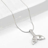 Stainless Steel Whale Tail Pendant Necklace - Madeline Love - Flyclothing LLC