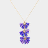 Trapezoid Bead Wrapped Link Pendant Necklace - Madeline Love - Flyclothing LLC
