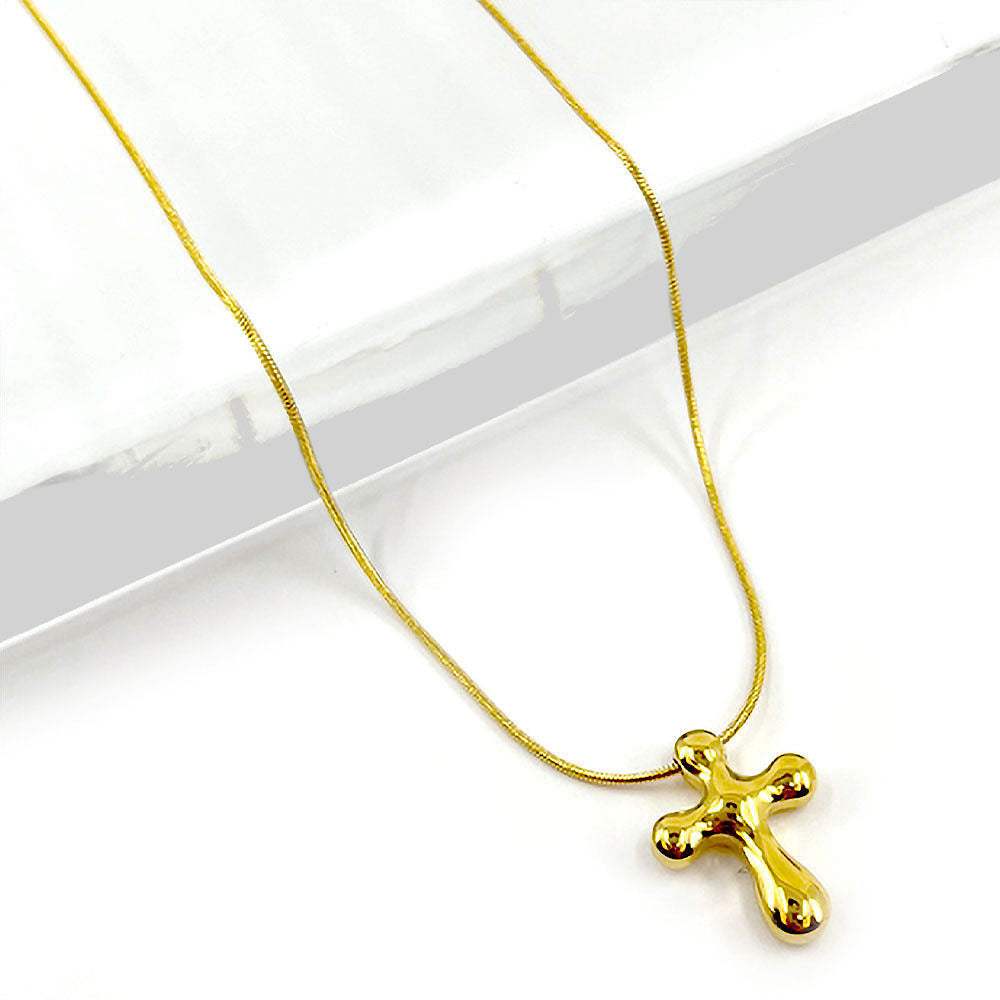 Stainless Steel Cross Pendant Necklace - Madeline Love - Flyclothing LLC