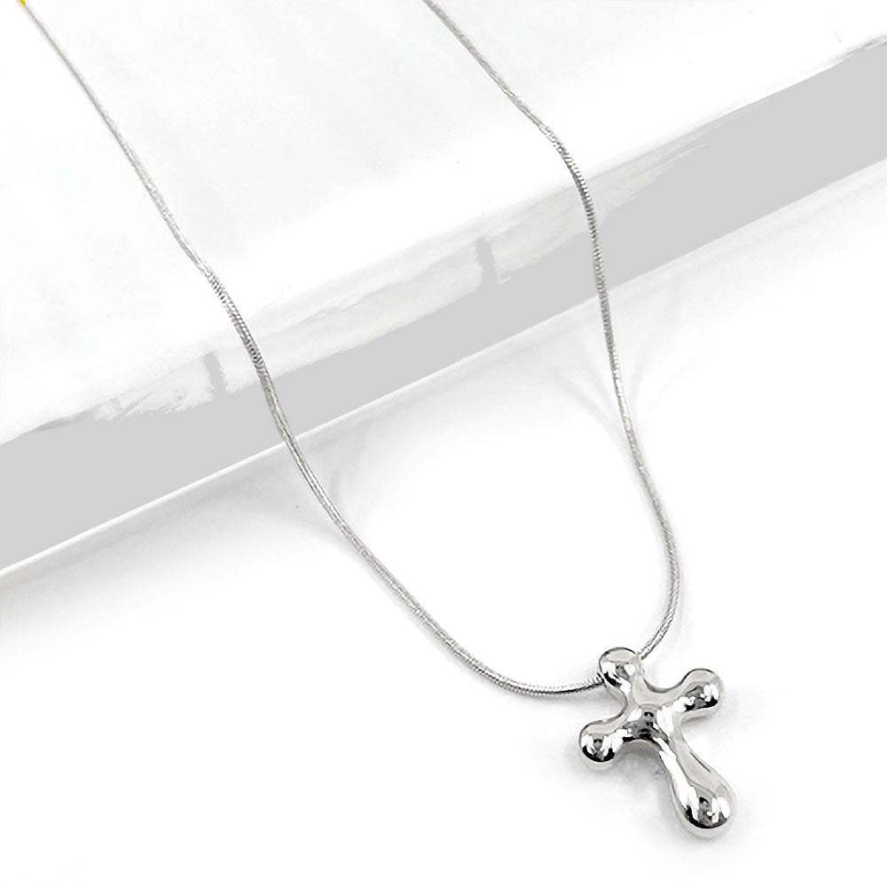 Stainless Steel Cross Pendant Necklace - Madeline Love - Flyclothing LLC
