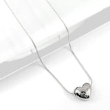Stainless Steel Puffy Heart Pendant Necklace - Madeline Love - Flyclothing LLC