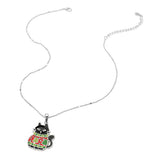 Christmas Sweater Black Cat Pendant Necklace - Madeline Love - Flyclothing LLC