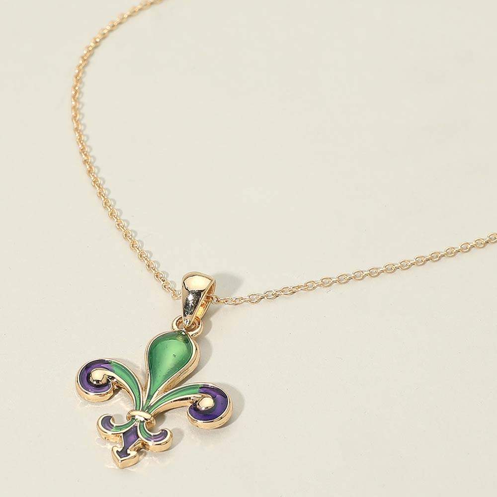 Fleur de Lis Pendant Necklace - Madeline Love - Flyclothing LLC