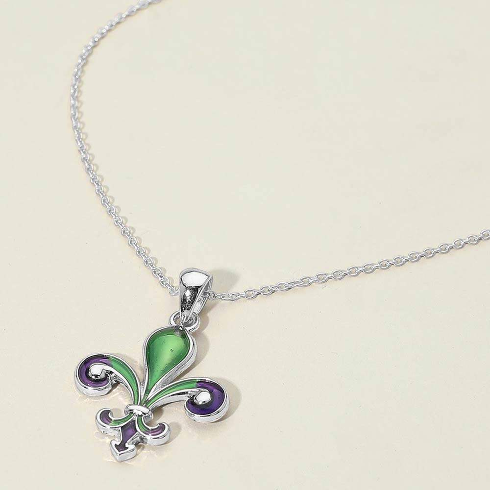 Fleur de Lis Pendant Necklace - Madeline Love - Flyclothing LLC