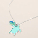 Sea Glass Sea Turtle Pendant Necklace - Madeline Love - Flyclothing LLC