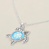 Sea Turtle Charm Pendant Necklace - Madeline Love - Flyclothing LLC