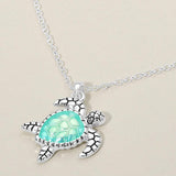 Sea Turtle Charm Pendant Necklace - Madeline Love - Flyclothing LLC