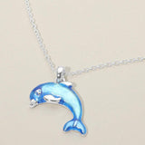 Dolphin Charm Pendant Necklace - Madeline Love - Flyclothing LLC