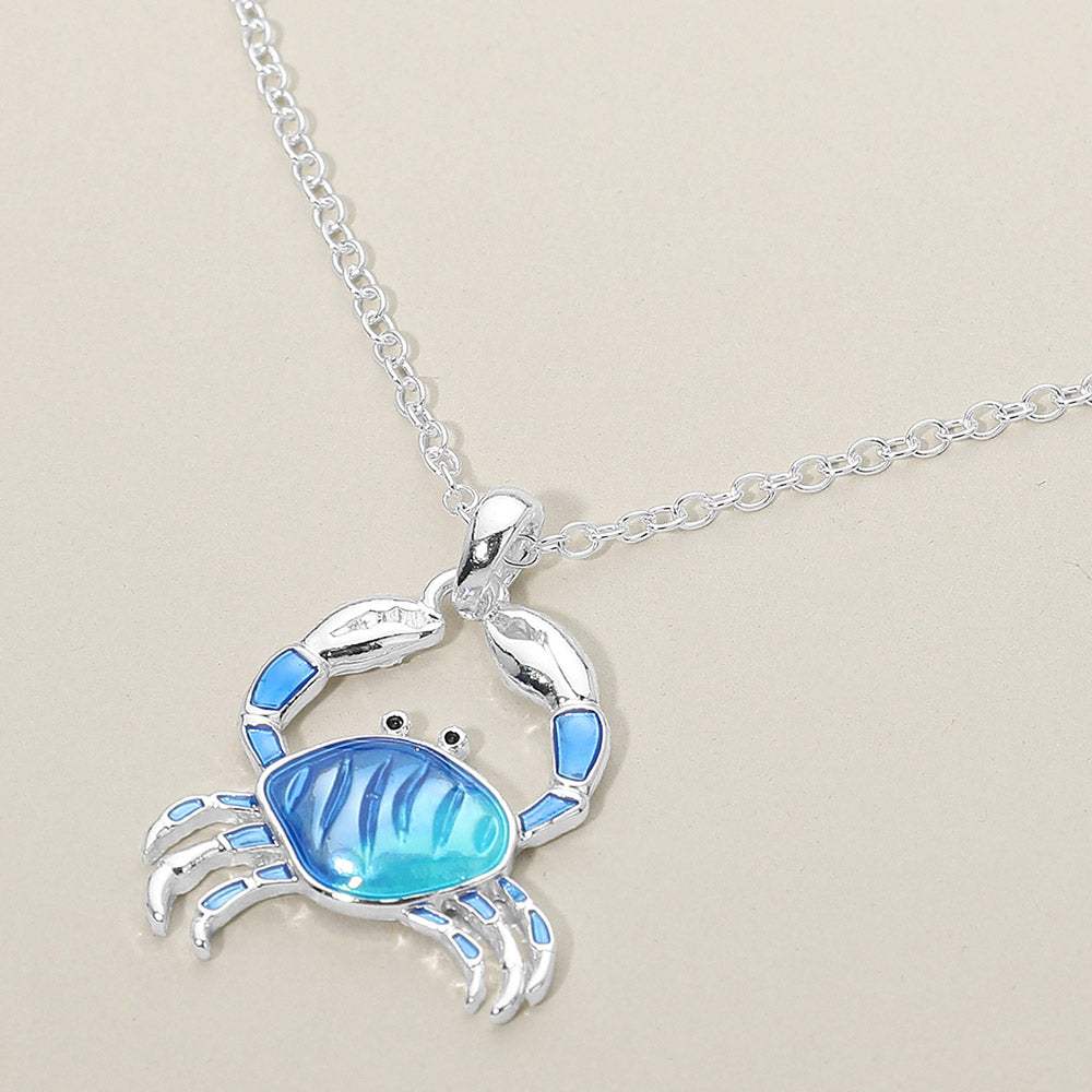 Crab Charm Pendant Necklace - Madeline Love - Flyclothing LLC