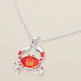 Crab Charm Pendant Necklace - Madeline Love - Flyclothing LLC