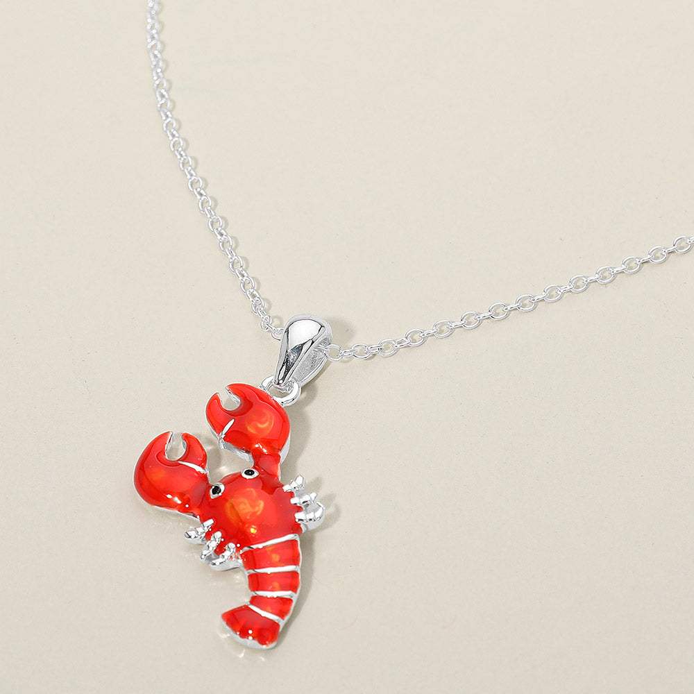 Lobster Charm Pendant Necklace - Madeline Love - Flyclothing LLC
