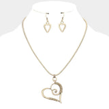 Open Heart Vintage Metal Necklace - Madeline Love - Flyclothing LLC