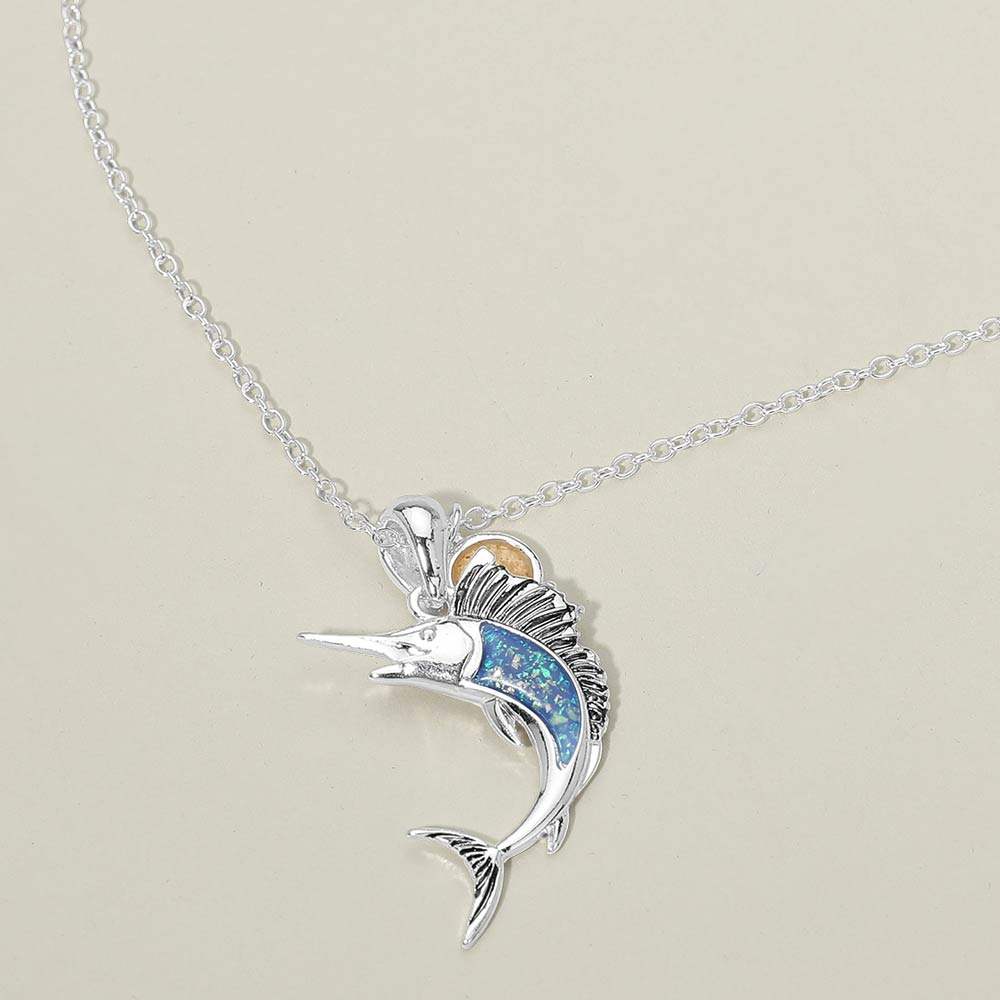 Swordfish Charm Pendant Necklace - Madeline Love - Flyclothing LLC