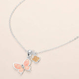 Quatrefoil Butterfly Charm Pendant Necklace - Madeline Love - Flyclothing LLC