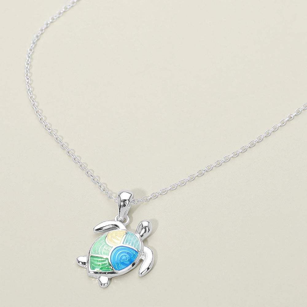 Sea Turtle Charm Pendant Necklace - Madeline Love - Flyclothing LLC