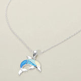Dolphin Charm Pendant Necklace - Madeline Love - Flyclothing LLC