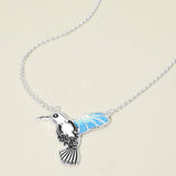 Hummingbird Charm Pendant Necklace - Madeline Love - Flyclothing LLC