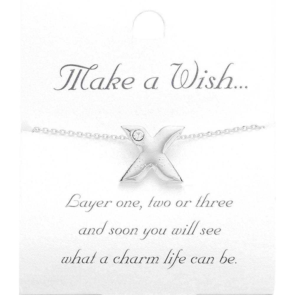 -X- Initial Monogram Pendant Necklace - Madeline Love - Flyclothing LLC