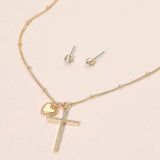 Heart Cross Pendant Necklace - Madeline Love - Flyclothing LLC